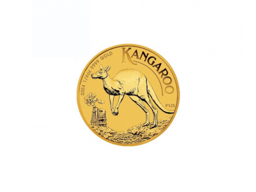 1/4 oz Fine Gold Australian Kangaroo Coin image