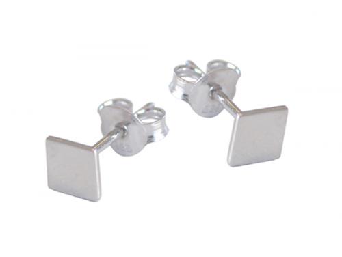 Sterling Silver Square Stud Earrings image