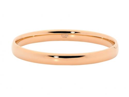 Ellani Rose Plated Stainless Steel 8mm Bangle image