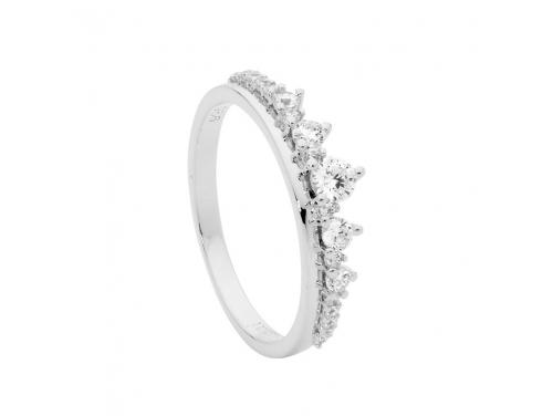 Ellani Stg CZ Graduated Stacker Ring image