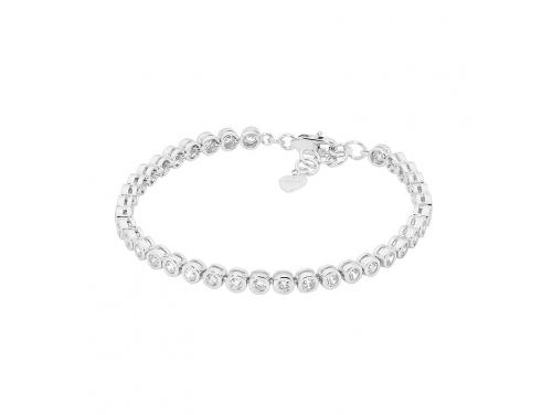 Ellani Stg CZ Bezel Tennis Bracelet image