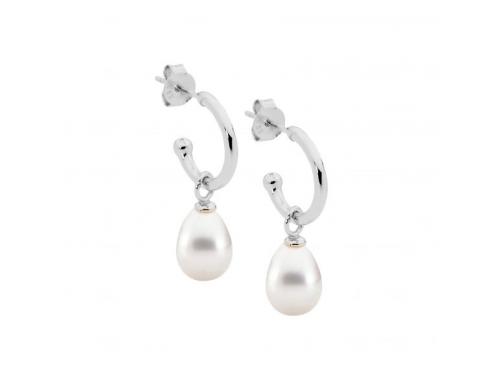 Ellani Stg Freshwater Pearl Drop Earrings image