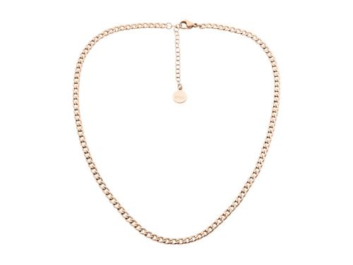 Ellani Rose Gold Plated Stainless Steel Curb Chain image