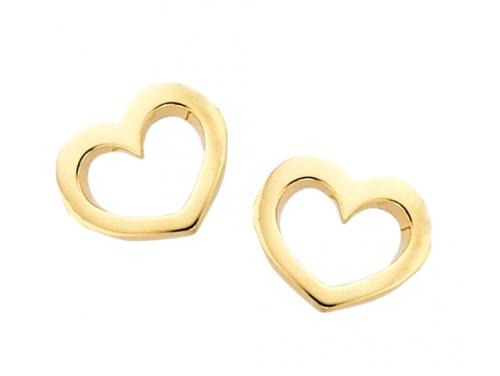 Karen Walker 9ct Mini Heart Earrings image