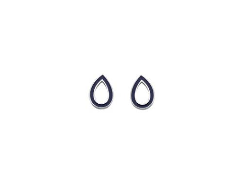 Karen Walker Stg Capsule Dark Blue Enamel Studs image