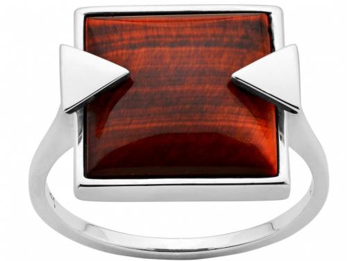 Karen Walker Stg Solar Flare Tigers Eye Ring image