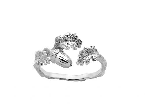 Karen Walker Stg Acorn & Leaf Ring image