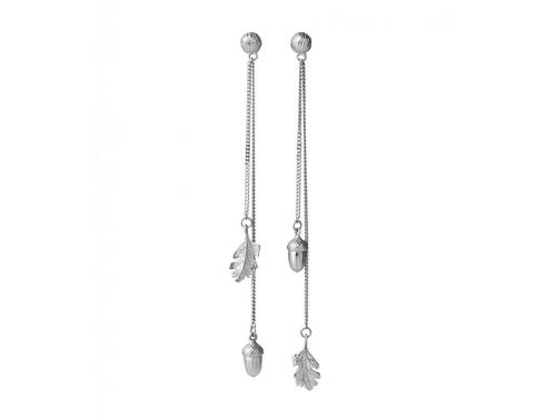 Karen Walker Stg Acorn & Leaf Pendulum Earrings image