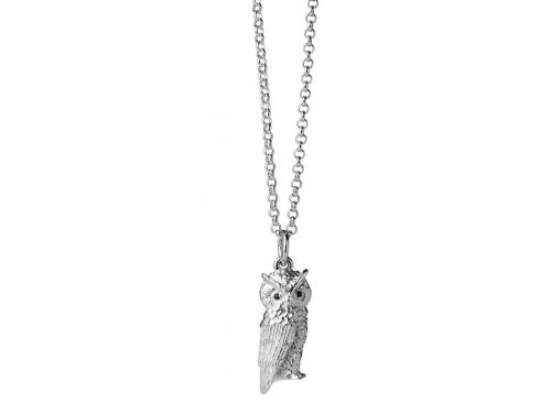 Karen Walker Stg Garnet Owl Pendant image