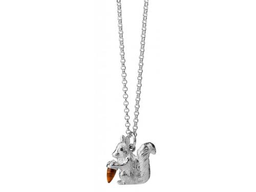 Karen Walker Stg Tigers Eye Squirrel Pendant image