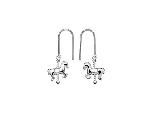 Karen Walker Stg Mini Carousel Horse Earrings image