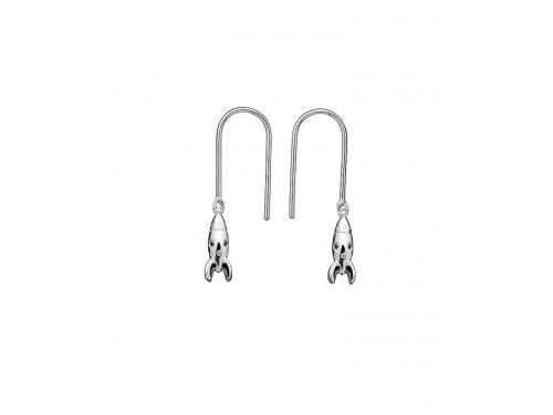 Karen Walker Stg Mini Rocket CZ Earrings image