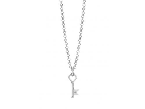 Karen Walker Stg Monogram Key Necklace image