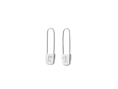 Karen Walker Stg Runaway Safety Pin Earrings image
