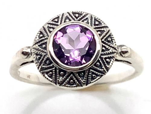 Sterling Silver Amethyst Ring image