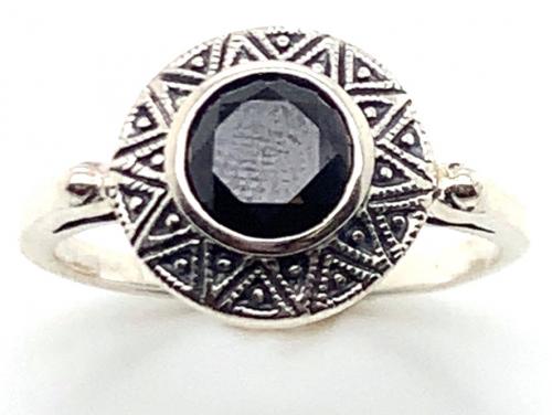 Sterling Silver Onyx Ring image