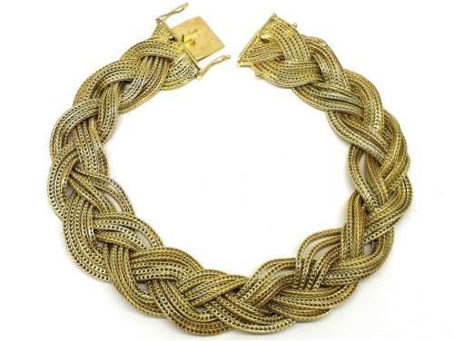 14ct Multi Strand Braided Bracelet image