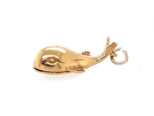 9ct Whale With Jonah Charm image