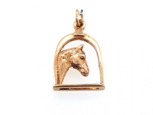9ct Horse Equestrian Charm image