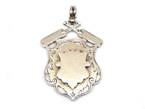 Sterling Silver Antique Cricket Medal image