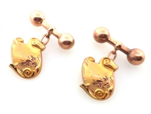 9ct Scroll Cufflinks image