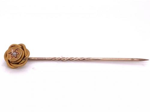 15ct Vintage Diamond Pin image