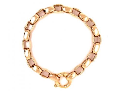 9ct 23cm Oval Belcher Bracelet image