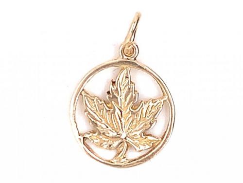 10ct Leaf Charm image