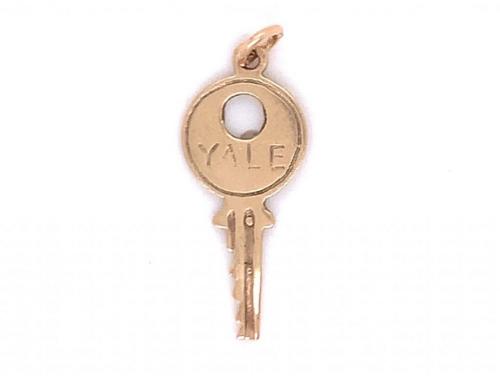 9ct Yale Key Charm image