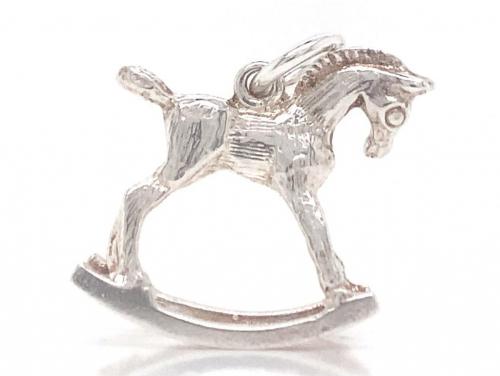 Sterling Silver Rocking Horse Charm image