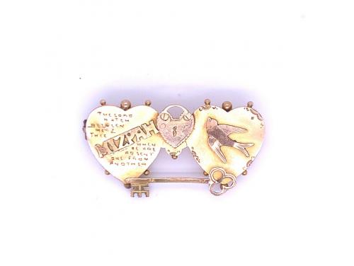 9ct 'Mizpah' Brooch image