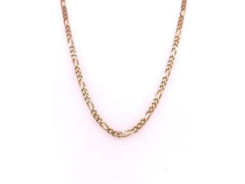9ct 45cm 3:1 Figaro Chain image