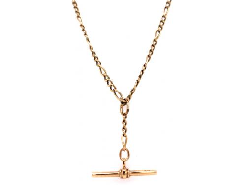 9ct 50cm 3:1 Figaro Fob Chain image