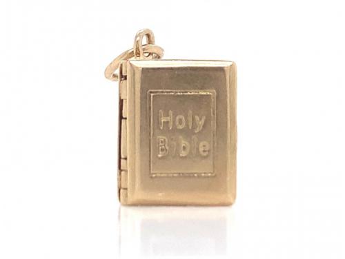 9ct Bible Charm - Opens image