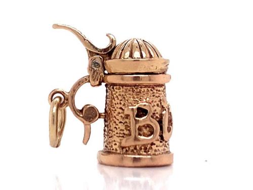 9ct 'Bier' Tankard Charm image