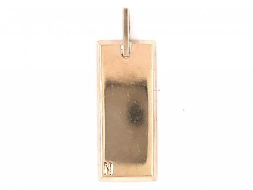 9ct 'N' Ingot Pendant image