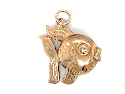 9ct Fish Charm - Hollow image