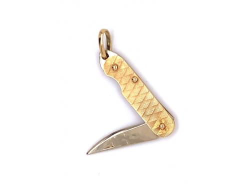 18ct Two Tone Pocketknife Charm image