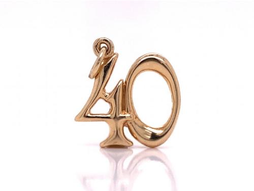 9ct '40' Charm image