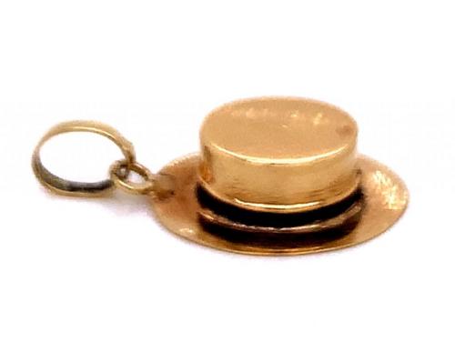 14ct Enamel Hat Charm image