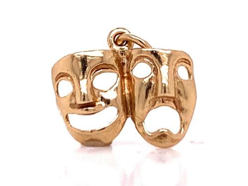 9ct Theatre Masks Charm image
