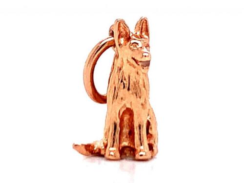 9ct Rose German Shepard Charm image