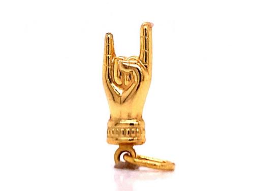 9ct 'Rock on' Hand Charm image