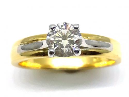 18ct Diamond Solitaire Ring TDW 0.55CT image