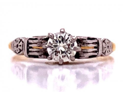18ct Diamond Solitaire Ring TDW 0.37ct image
