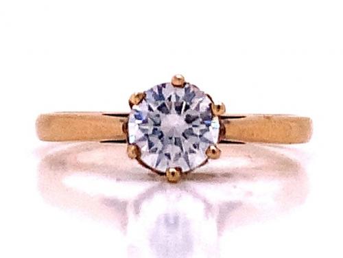 9ct Cubic Zirconia Solitaire Ring image