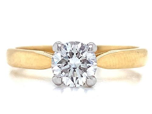 18ct Diamond Solitaire Ring TDW 0.60ct image