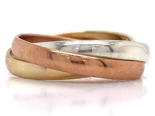 18ct Tri Gold Russian Wedder image