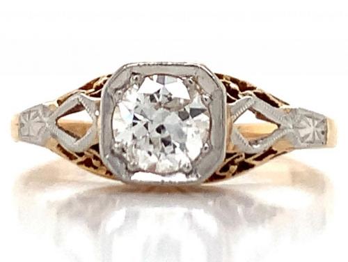 18ct Diamond Solitaire Ring TDW 0.45ct image