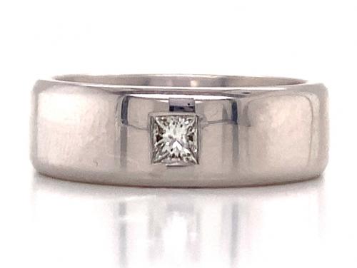 10ct White Gold Princess Diamond Ring TDW 0.15ct image